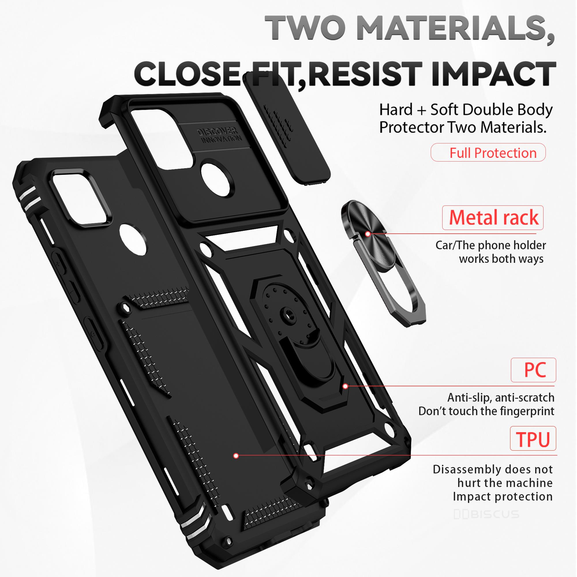 Case For Realme C21Y C25Y C11 Rugged Shockproof Cover with Slide Camera Cover