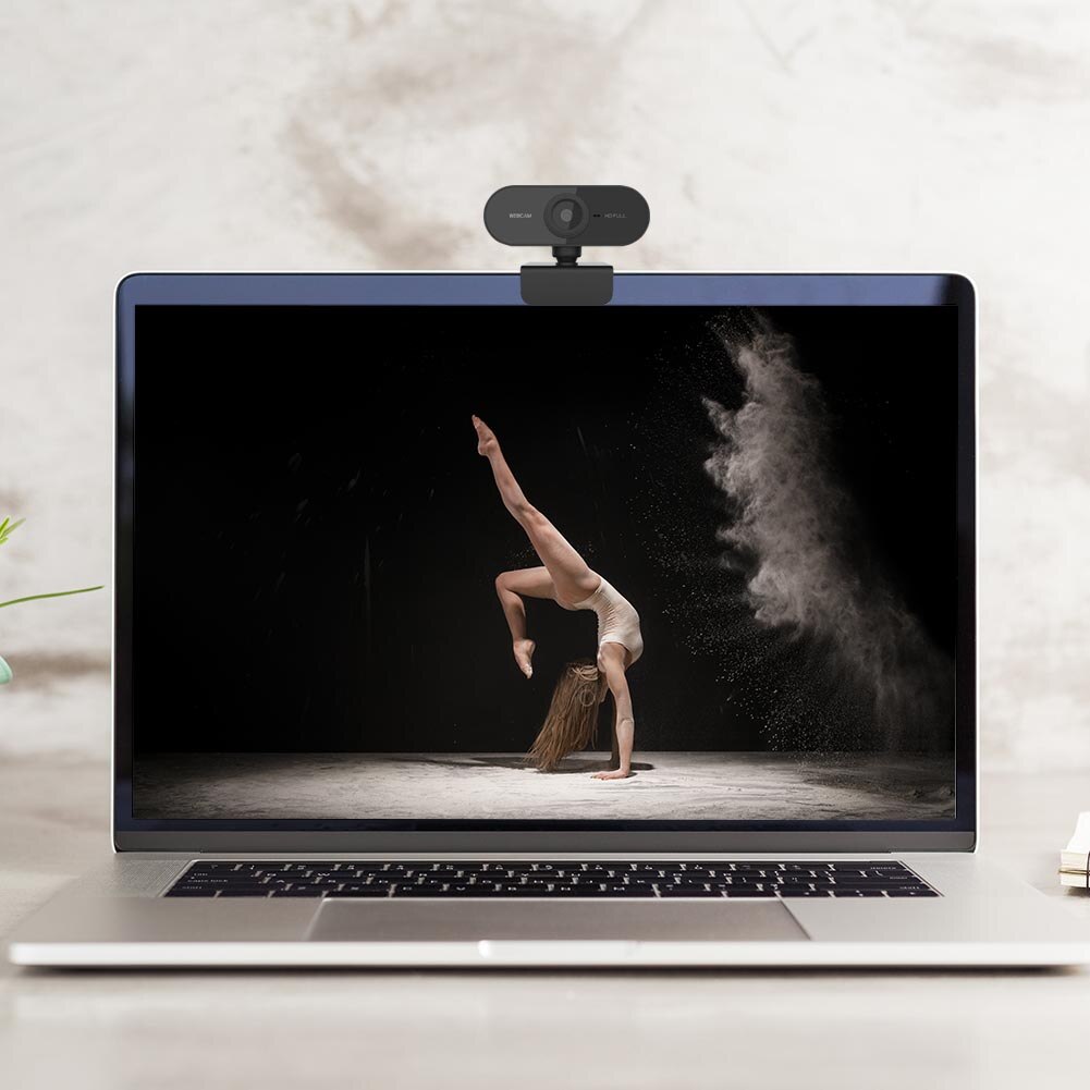 Desktop Computer Accessory 1080P HD Camera Rotatable Webcam Built-in Microphone for PC Laptop USB Computer for Laptop