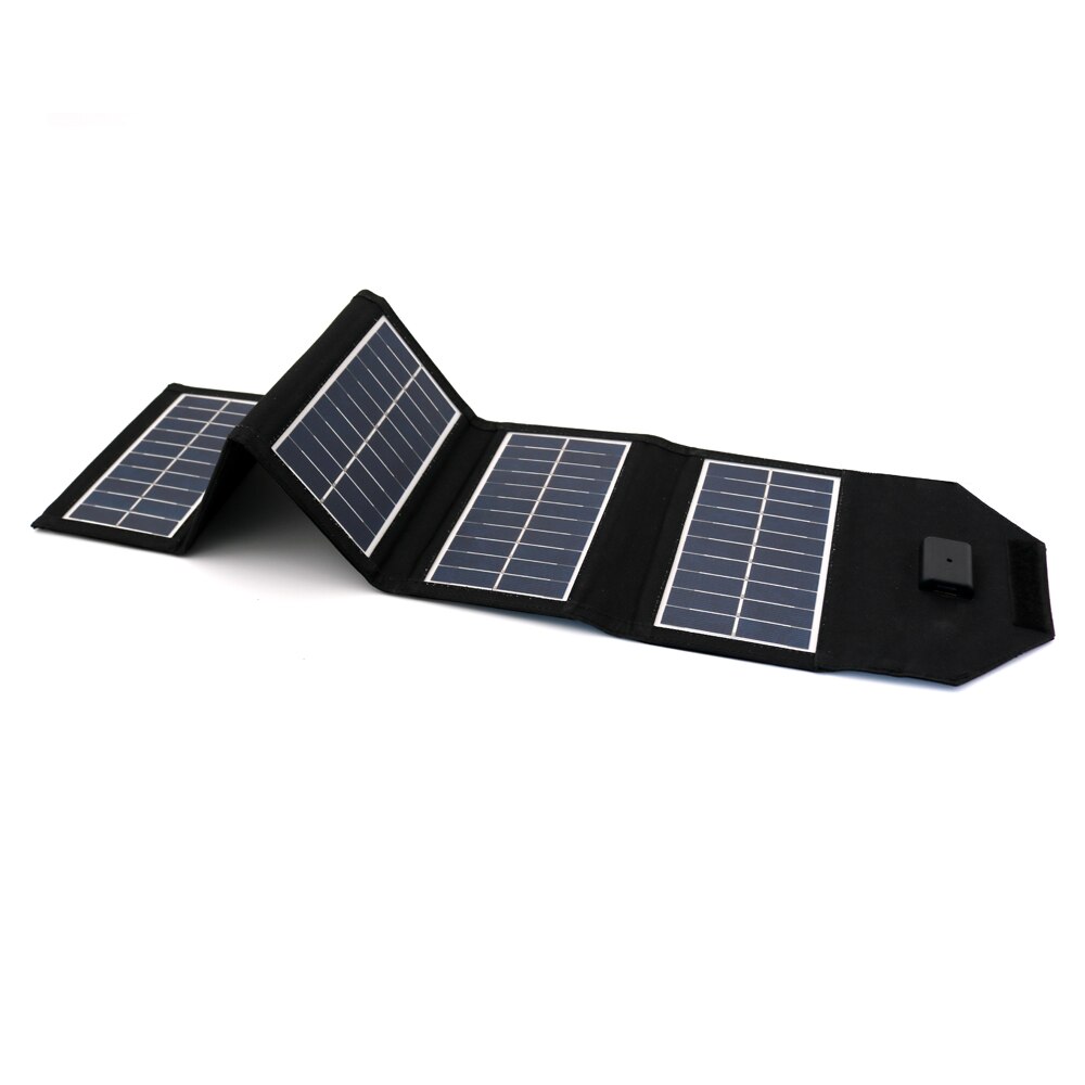 Polycrystalline Folding Foldable Portable 5V Solar Charger 15W Waterproof Charge Bag Sun Power Bank for Phone Battery USB Port