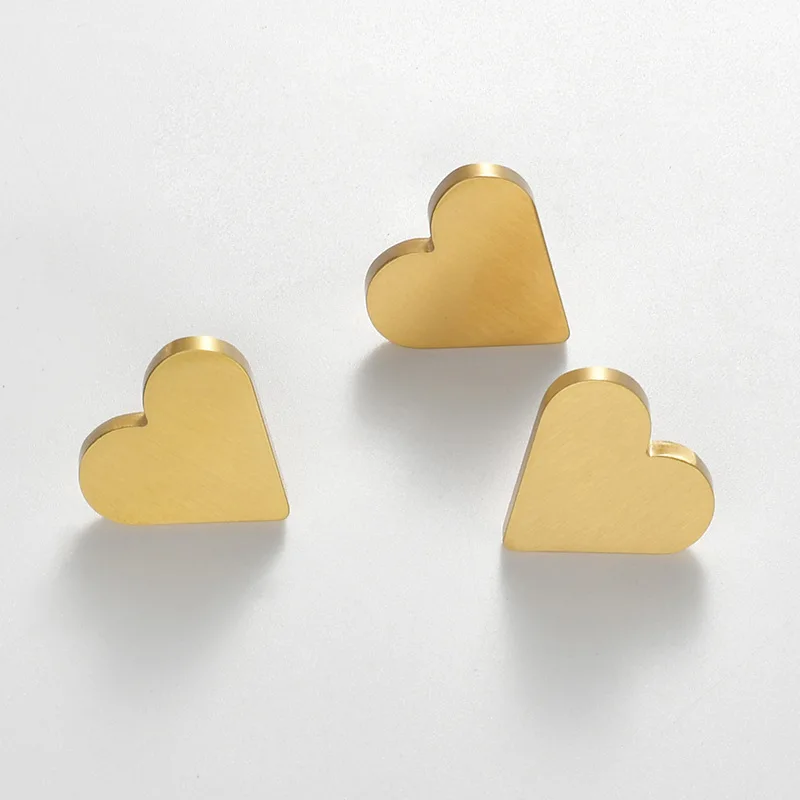 Manija de muebles de latón puro, manijas doradas para cajones para niños, exquisita forma de corazón de melocotón, decoración para habitación de niños, perilla para niños