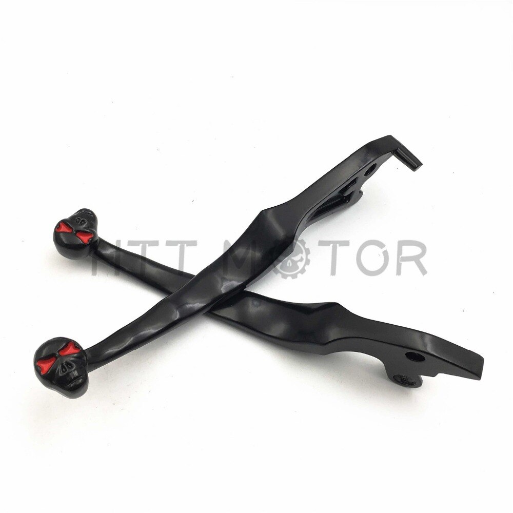 Aftermarket motorcycle parts Black Brake Clutch Skull Hand Levers Fit for Suzuki Intruder 800 1400 1500