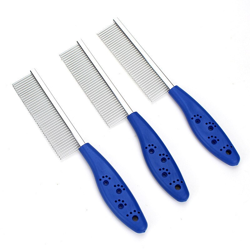 1pc High Comfort Head Lice Comb Metal Nit Head Hair Lice Comb Fine Toothed Flea Flee With Handle For Kids Pet Tool