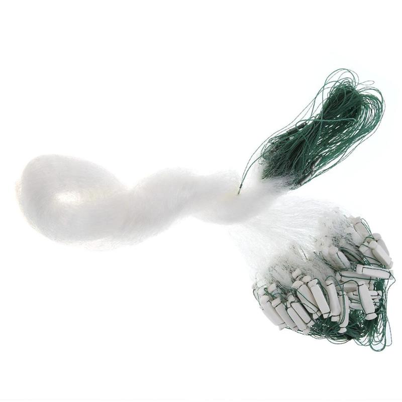 20x0.7m size Fishing Catch Net Monofilament Network Hand Cast Net Sticky Mesh Float Fishnet Gillnet Trap: Default Title