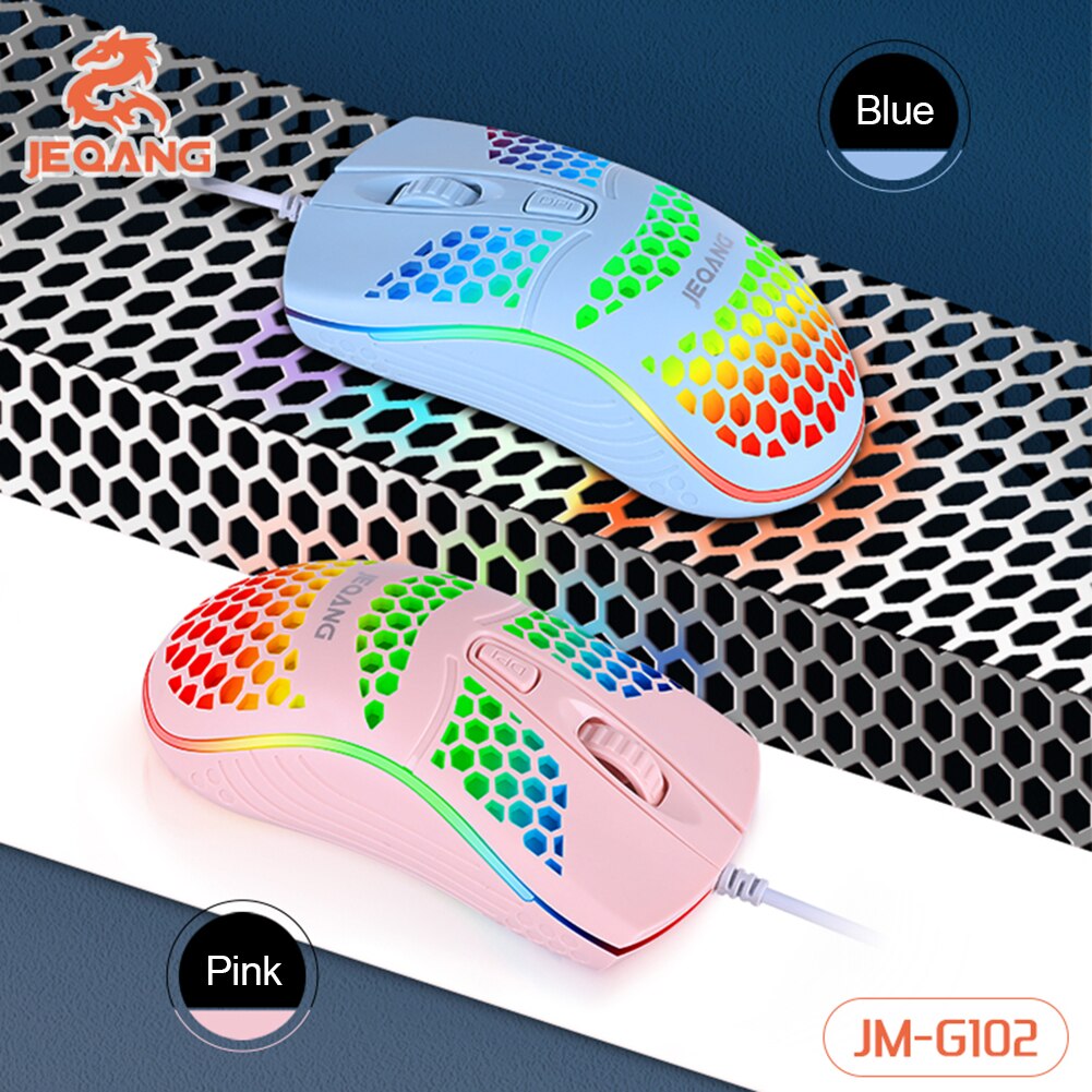 Laptop Desktop Computer Mouse USB Wired Gaming Mouse 1600 DPI Honeycomb Optical Mice for Computer PC