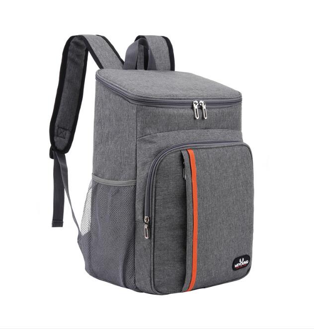 Rugzak Schouder Isolatie Zak Outdoor Ice Pack Verdikking Isolatie Rugzak Waterdichte Picknick Tas: Grijs