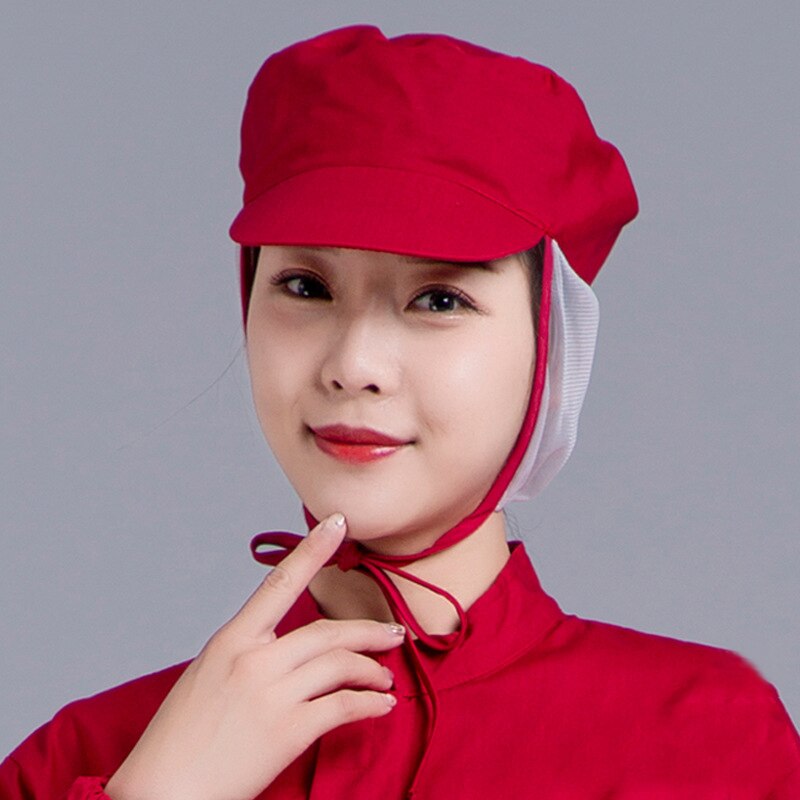 Unisex Mesh Visors Caps Kitchen Restaurant Bakery Waiter Chef Work Wear Hat Men Women Breathable Factory Workshop Caps