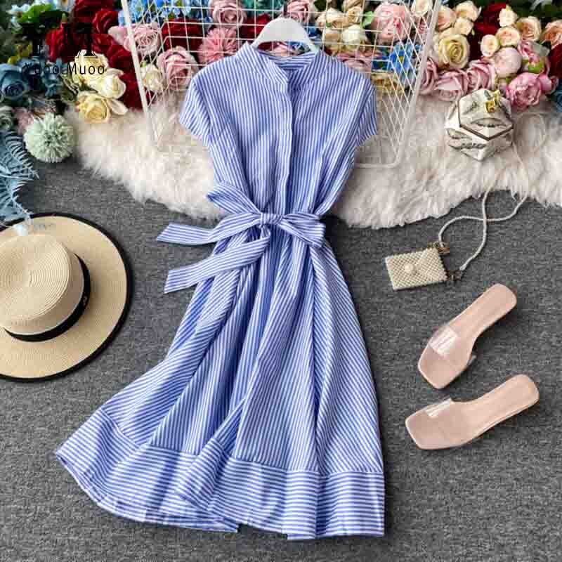 YuooMuoo-robe de bureau pour femmes, chemise – Grandado