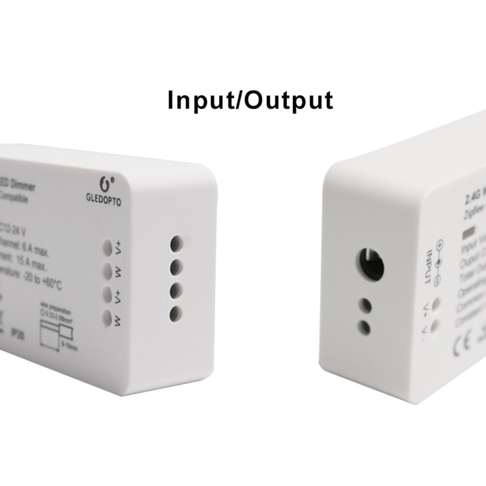 Zigbee led-himmennin  dc 12v 24v 360w älysovellus ohjausvalonauhan jännitteensäädin valohimmennin led-nauhan tehosäätimelle