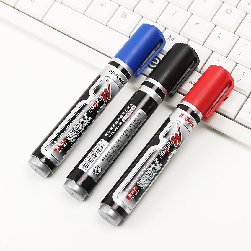 1PC Marker Stifte Gute Wasserdichte Tinte Marker Stift für Schreibwaren Schule Liefert 3 Farbe Erhältlich PM-107