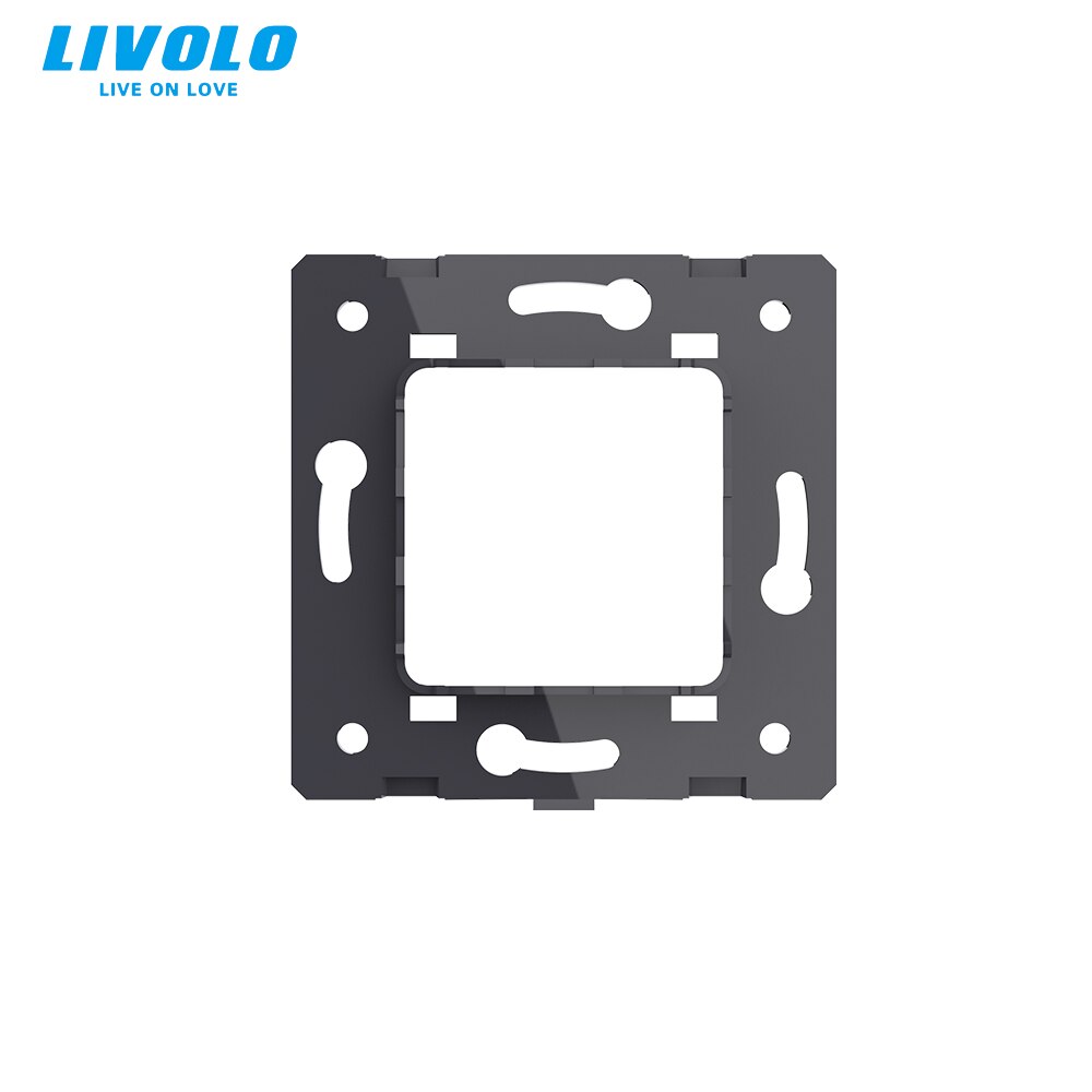 LIVOLO-placa de Metal con interruptores y enchufes, accesorio adecuado para diferentes tamaños, productos de accesorios, placa de hierro, 3 unids/lote,