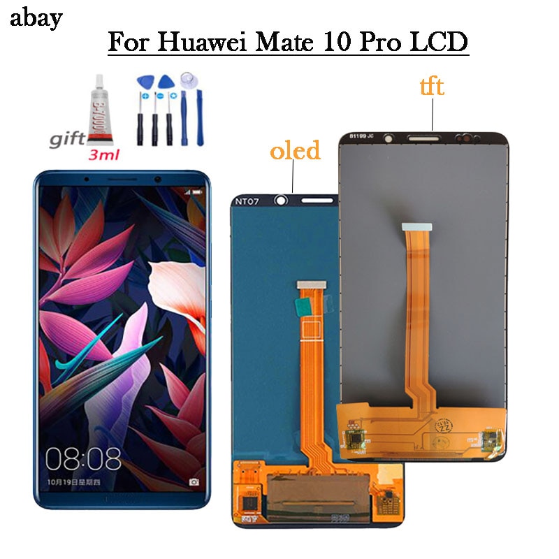 OLED/TFT Per Huawei Mate 10 Pro BLA-L09 BLA-L29 BLA-AL00 Display LCD di Tocco Digitale Dello Schermo Per Compagno di 10Pro LCD di montaggio W/N Logo