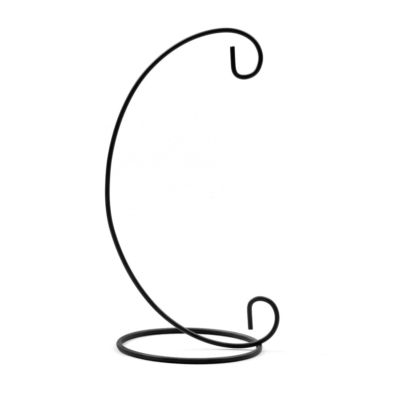 Planten glazen vaas ijzeren hangstandaard zonder glazen bol vaas pot ijzeren standaard houder woondecoratie vazen kaarsenhouders tslm 1: Zwart