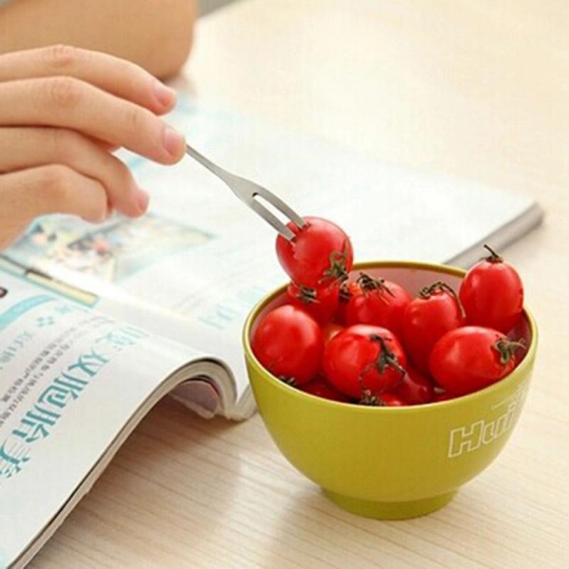 Fruit Fork Luxury Stainless Steel Gold Cake Dessert Forks Lovely Mini Fork Used For Cake In Party Snail Fork Restaurant
