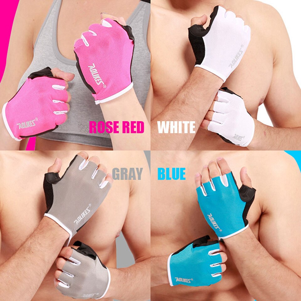 AOLIKES 1 Pair Body Building Wrist Fitness Gloves Equipment Weight lifting outdoor Men Women Exercise Wrist Support