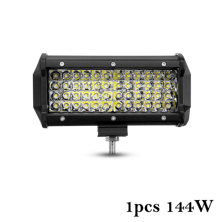 NLpearl Offroad LED Light Bar/work Light 12 24 Volt Spotlight LED Light Bar for Car Truck Boat Niva Lada 4x4 Atv LED Headlights: 1pc 144W LED BAR