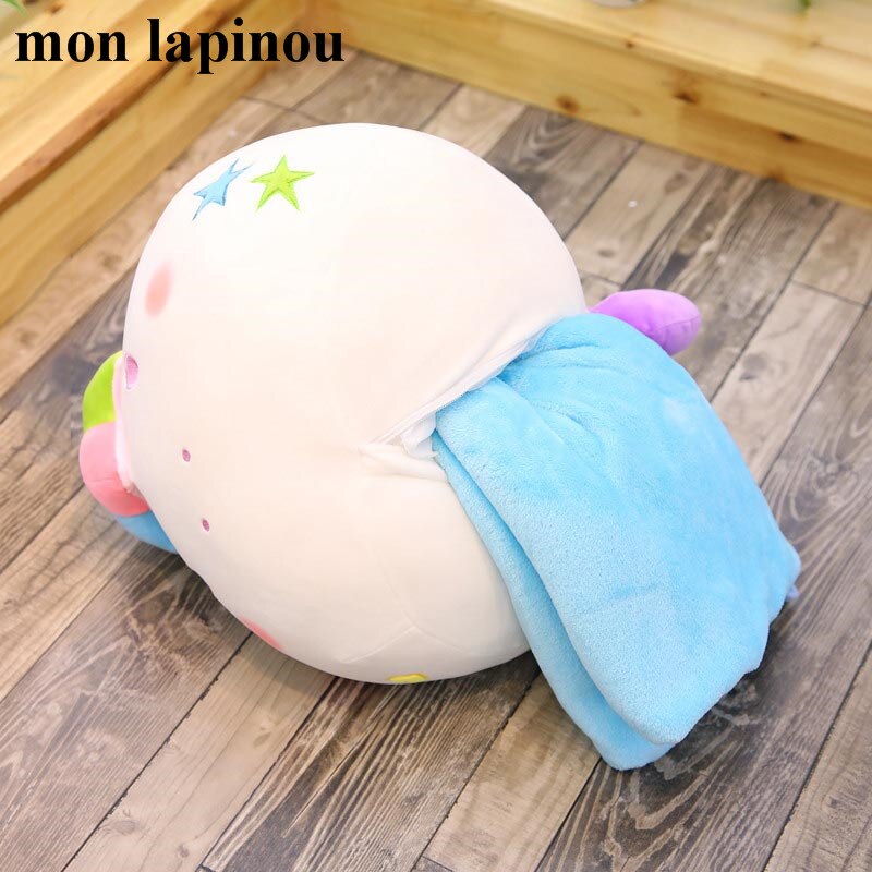 Licorne en peluche oreiller avec couverture 2 en 1 coussin rond forme licorne jouet oreiller multifonction enfants jouets pour petite amie
