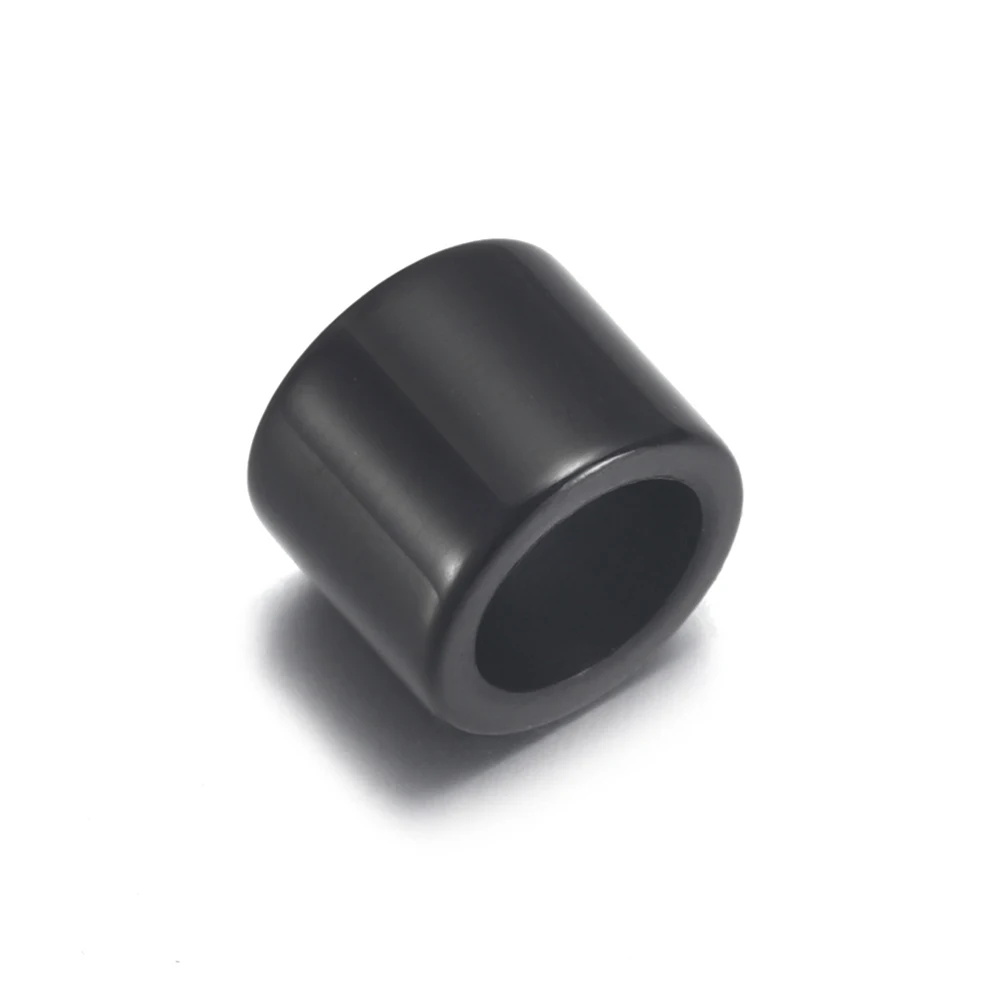 1piece Stainless Steel 6.5mm Hole Size Spacer Hair beard Beads DIY Paracord Knife Lanyard Jewelry Accessories Bracelet Making