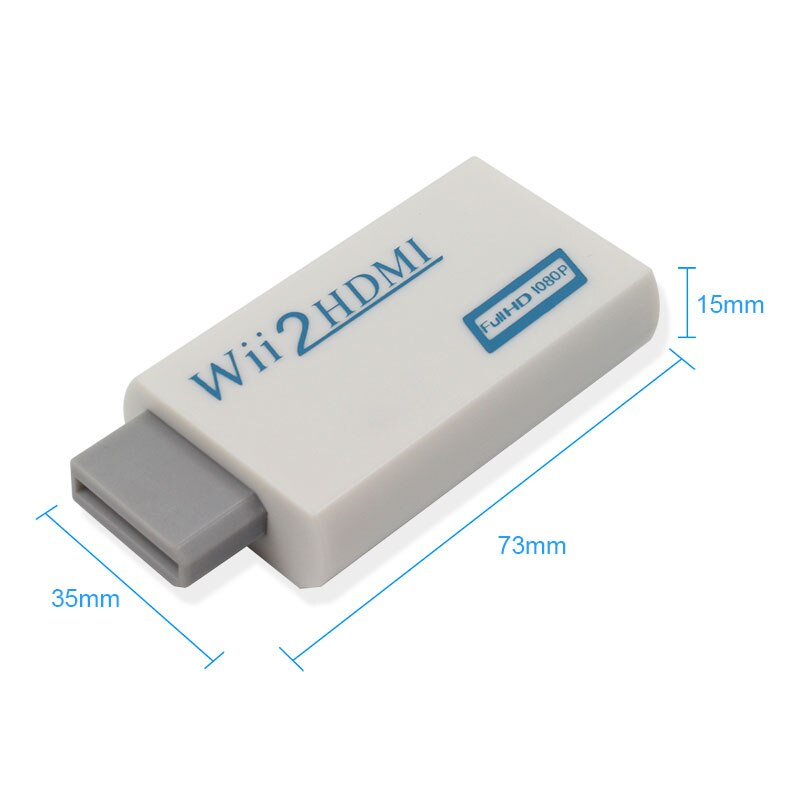 Wiistar wii til hdmi konverter adapter wii ind hdmi ud med hdmi kabel wii 2 hdmi