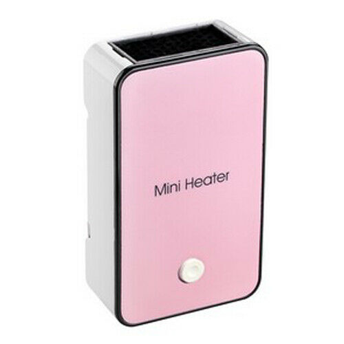 Rodzina przenośny mini grzejnik elektryczny ciepła przestrzeń ambona zimowy ręczny ogrzewacz powietrza wentylator: Różowy / US