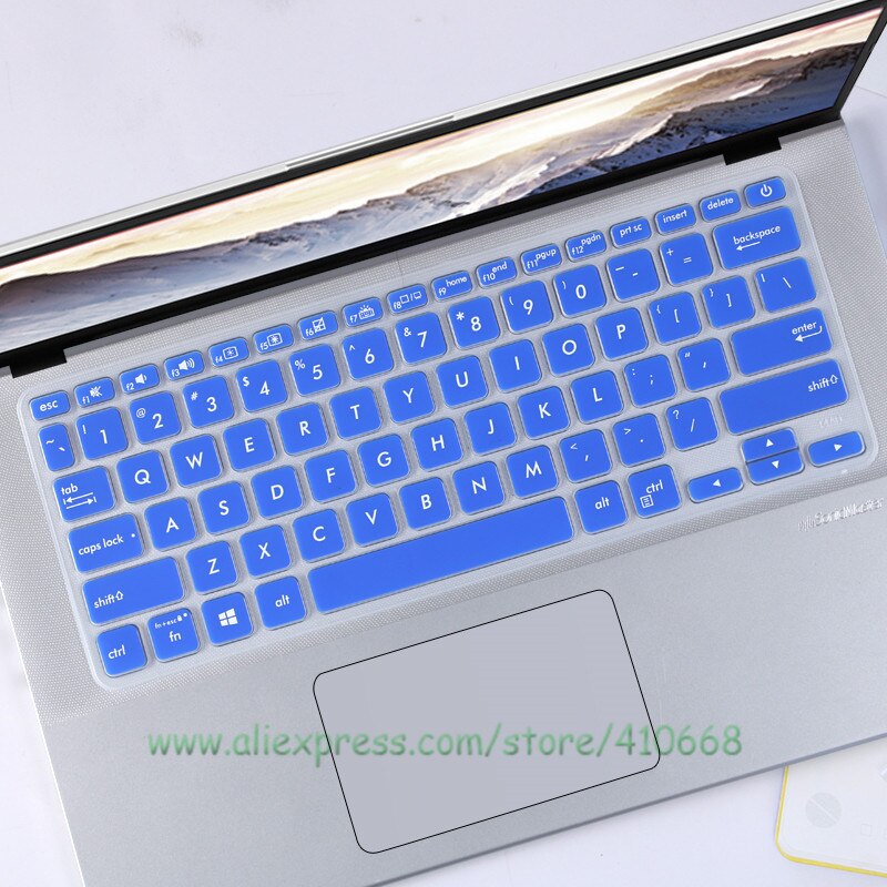 Silicone Laptop Keyboard Cover Skin Protector For ASUS VIVOBOOK X415 X415EP X415EA X415JA X415MA X415E 14 R415UA R415JA R424FA: Dark Blue