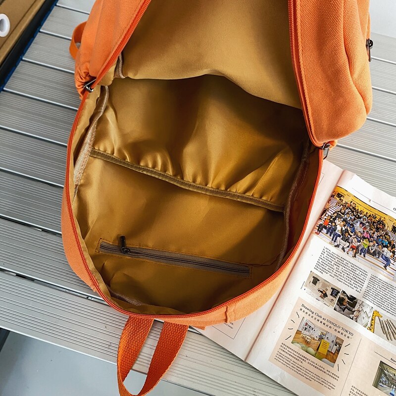 Trendiger canvas-rucksack für damen und herren, schulrucksack, bücherrucksack, reiserucksack, uni-rucksack für mädchen und jungen