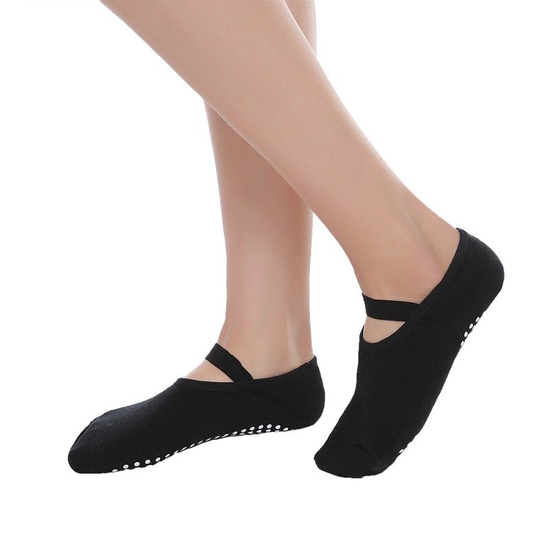 3 paar/partij dames antislip yogasokken zachte snel drogende katoenen sokken antislip dempende bandage pilates ballet gym fitness sokken