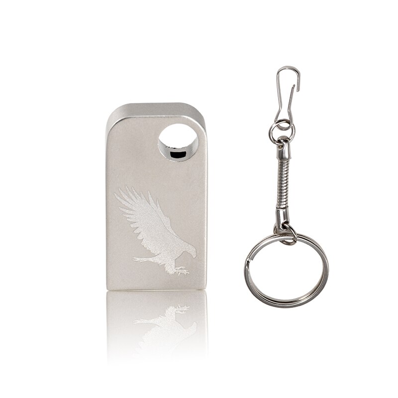 Movimentação de alta velocidade do flash 8 gb 16 gb 32 gb 64 gb da movimentação de usb da pena do metal de jaster mini vara impermeável do flash da movimentação de usb presentes do casamento: 4GB / silver