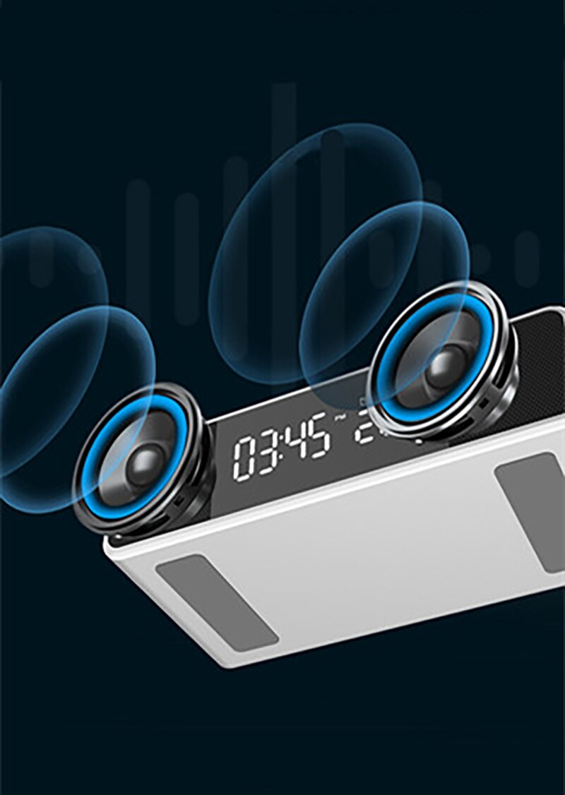 LED Electronic Alarm Clock Temperature Time Display With Wireless