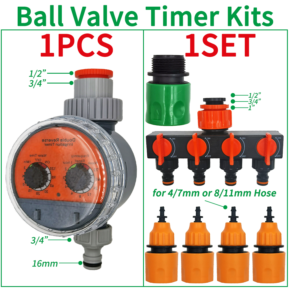 Oasis Garden Automatic Watering System Timer Rain Sensor Solar LCD Electronic Drip Irrigation Controller Greenhouse Irrigator: MULTI