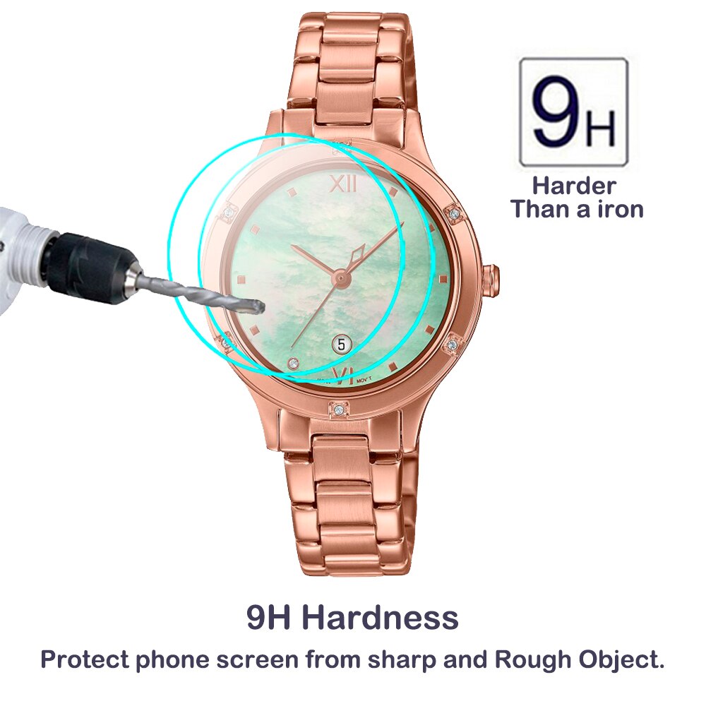 2PCS Tempered Glass Film For Casio SHEEN SHE 4546PG 4547M 4546PGL 4547PGM 4547GL SHE-4062PG SHE-4062PGL Glass Protector Film