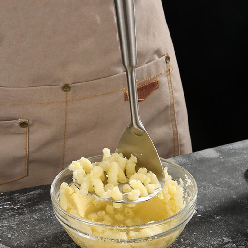 Rustfrit stål presset kartoffelmaskine rispresser puré juice maker kartoffelskubber glat kartoffelmos knuser frugtværktøj