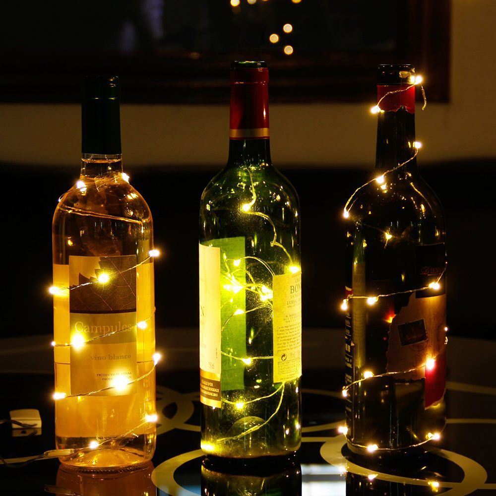 Usb led kobbertrådssnor lys fe belysning batteri strøm guirlander havelampe udendørs julelys bryllupsindretning