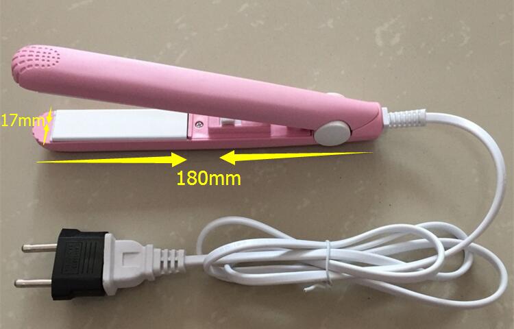 Hair straightener Mini Straightening Irons Hair Flat Iron Curling With EU Plug Fast Styling Tools 110-220V Dual Voltage