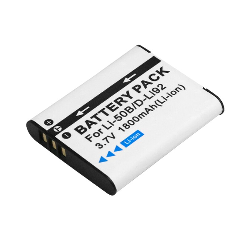 Batterie LI50B li 50B Li-50B avec 3lots de chargeur pour OLYMPUS SP 810 800UZ u6010 u6020 u9010 SZ14 SZ16 D755 u1010 SZ30 SZ20: 1battery