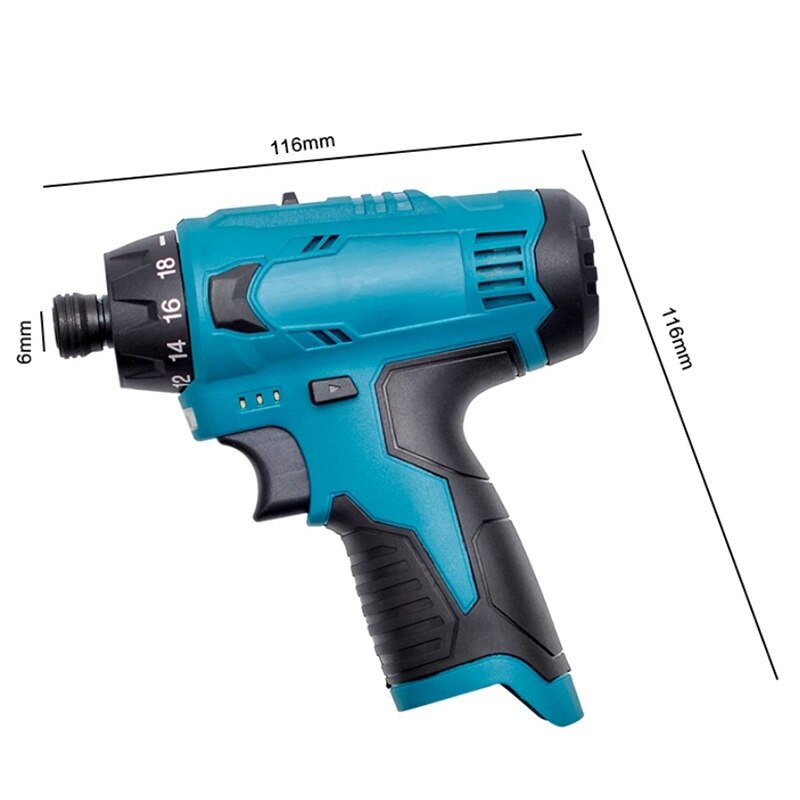 12V Lithium-Ion Battery Cordless Screwdriver Electric Drill Hole Electrical Screwdriver Hand Driver Wrench Power Tools