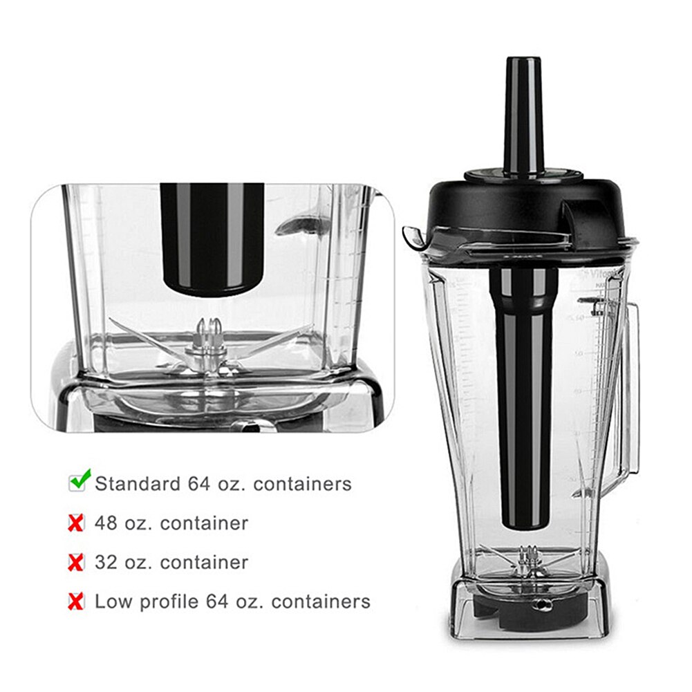 Blender Tamper Accelerator Plastic Stick Plunger Replacement For Vitamix Mixer Stir Bar Ice Maker Multifunctional Accessory