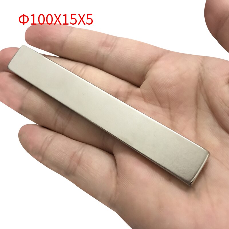 Neodymium Magnet Super Strong Rectangle Magnet 100x15x5mm Big Block Magnetic Permanent Rare Earth Magnets Magnetic Strip