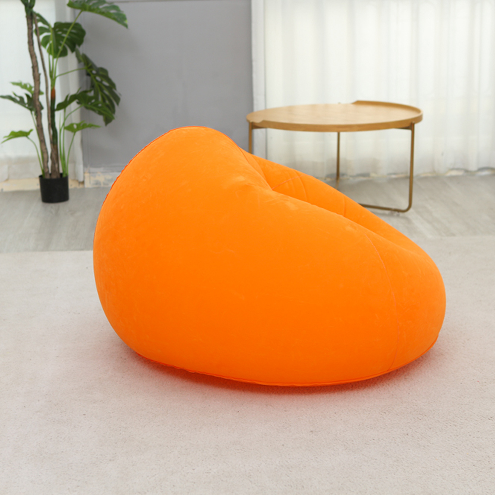 Sofá esférico inflable grueso, silla de salón, sofá perezoso inflable al aire libre, sofá de felpa, sin aire, Pu, 1pc