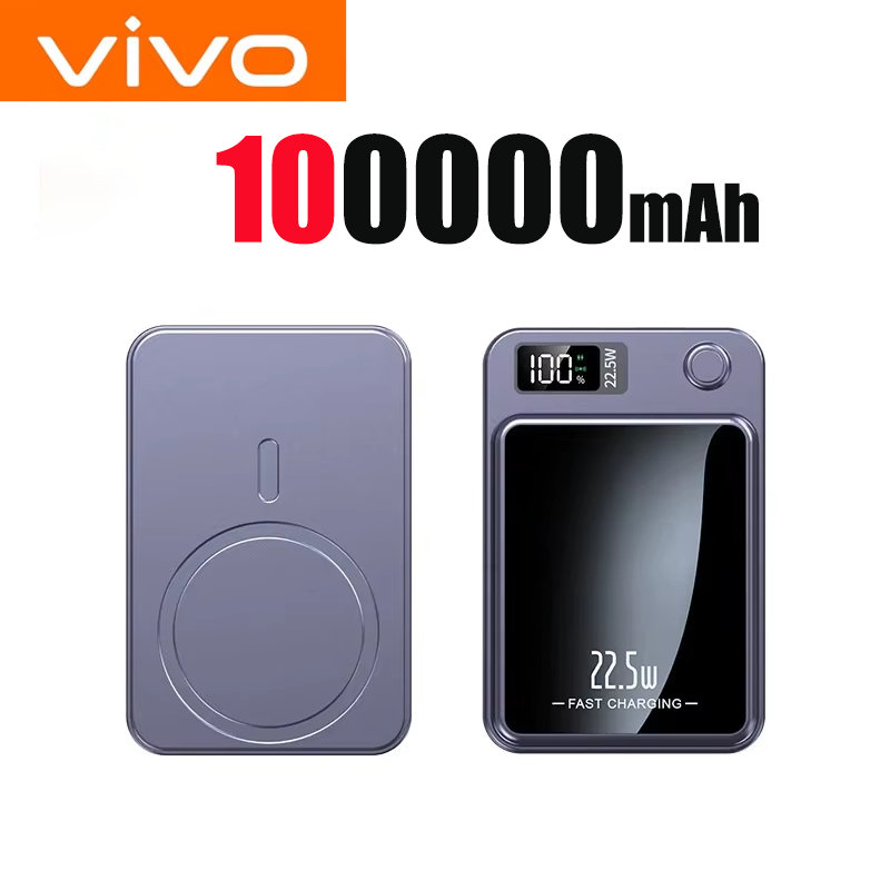 VIVO 200000mAh 22.5W Wireless Magnetic Power Bank Fast Charging Portable External Battery PowerBank Magsafe for iPhone Xiaomi: MULTI