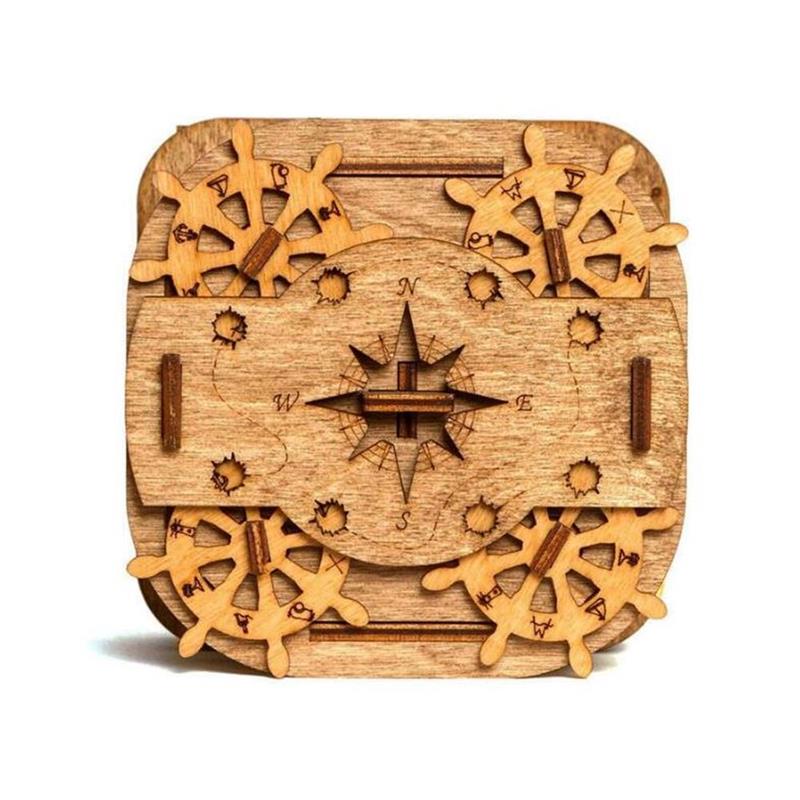 Sequential Discovery Cluebox Logic IQ Wooden Box interactive Puzzles Brain Teasers Game for Adults