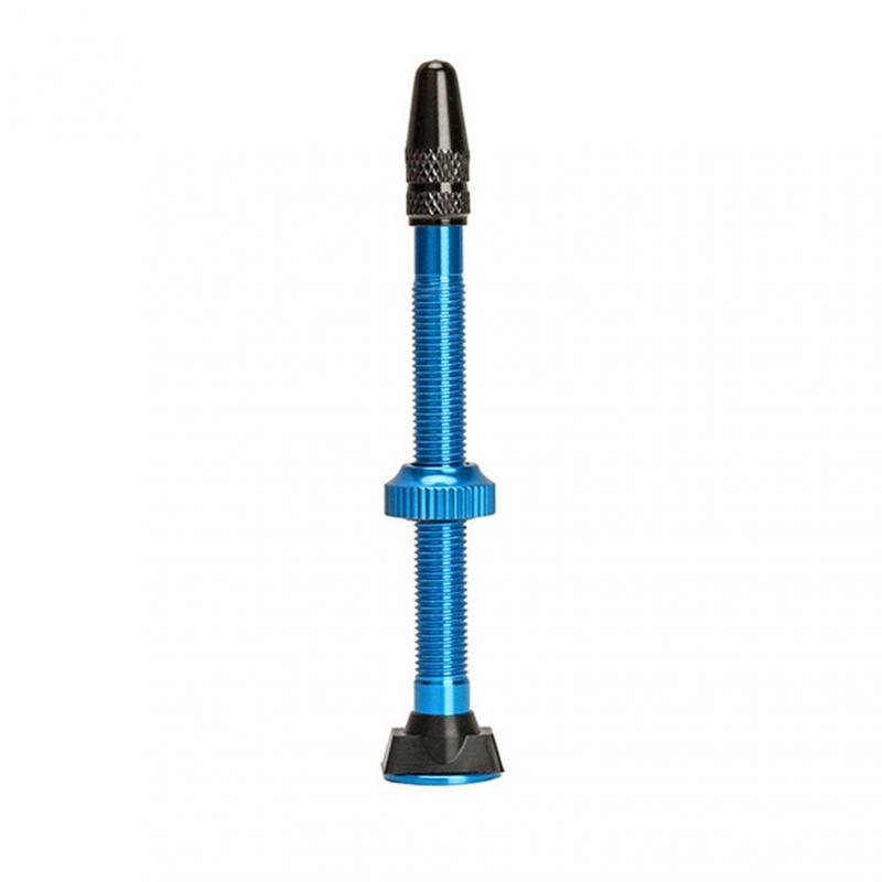 Bicycle Valve For Compatible Road MTB 40/60mm Bicycle Tubeless Tire Aluminum Alloy Vacuum Extension Nozzle Stem Bike Accessories: blue-60mm