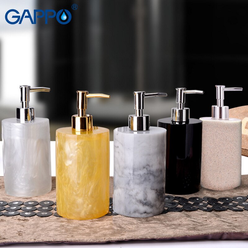 GAPPO liquid soap dispensers Bathroom Resin soap pump Bottle Bath resin accessories liquid soap pumps