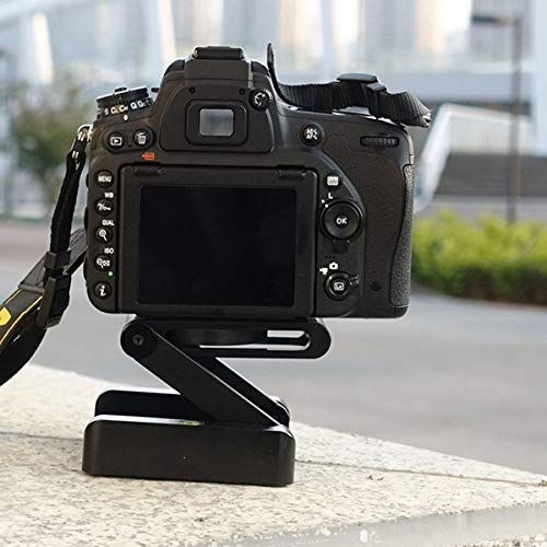 ZUOCHEN Z-Folding Pan/Tilt Panorama Track-Tracking Camera Tripod Gimbal Black