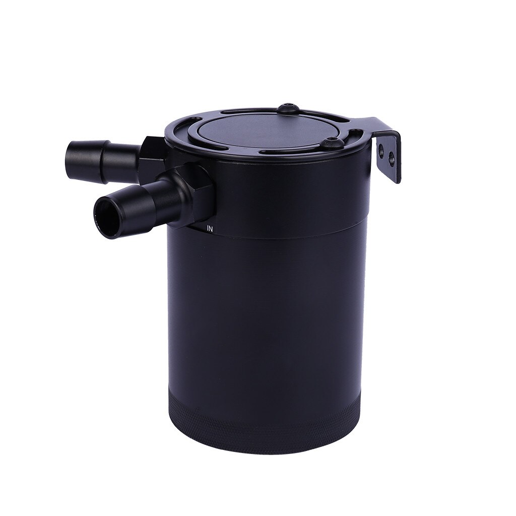 oben Auto-Styling Universal- Auto Kompakte Verblüfft 2-Hafen Öl Fangen Können Panzer Luft-Öl Separator schwarz Auto Zubehör