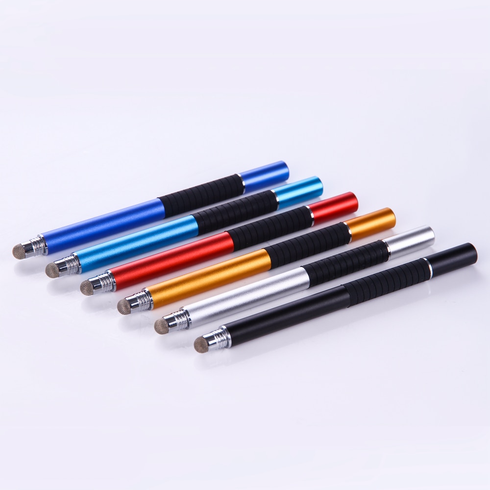 Uniwersalny długopis Stylus 2 w 1 z włóknem szklanym Tablet pojemnościowy ekran Caneta Touch Pen do telefonów komórkowych akcesoria do długopisów inteligentnych