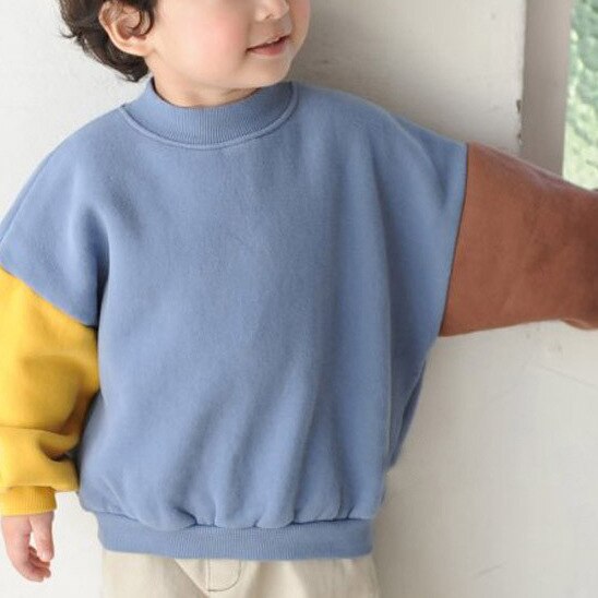 Winter koreaanse jongens en meisjes warme wollen katoenen casual kleding losse peutermeisjes winterkleding: Hemelsblauw / 3t