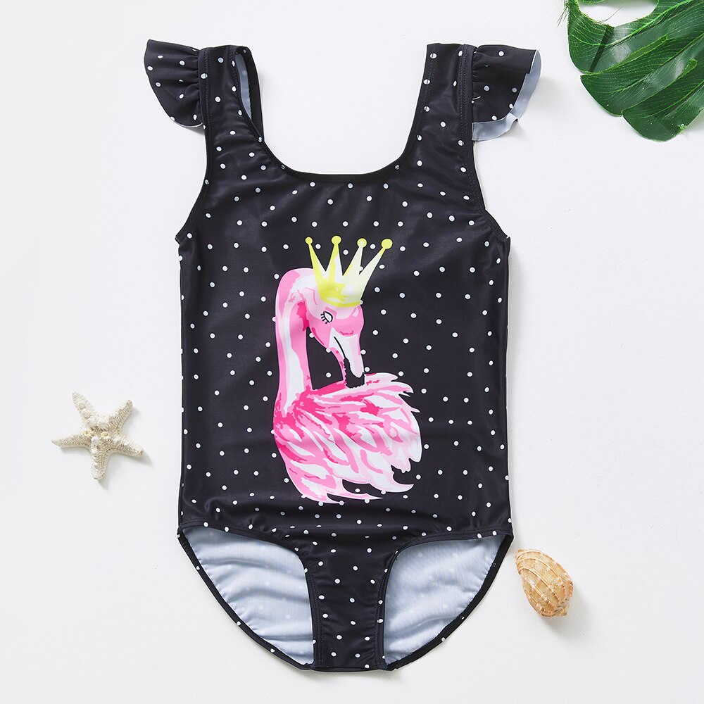 Girls Swimwear 1~8Year Toddler Baby Girls Swimwear one piece Children Swimwear Kids Beachwear Bathing suit