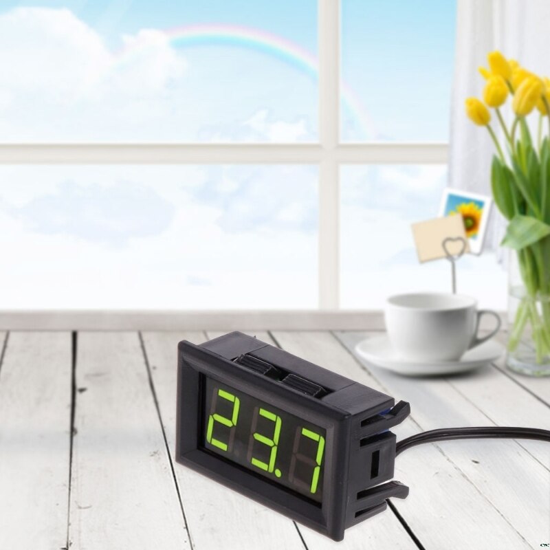 -50- 110 Graden Dc 12 V Digitale Led Thermometer Auto Temperatuur Monitor Panel Meter