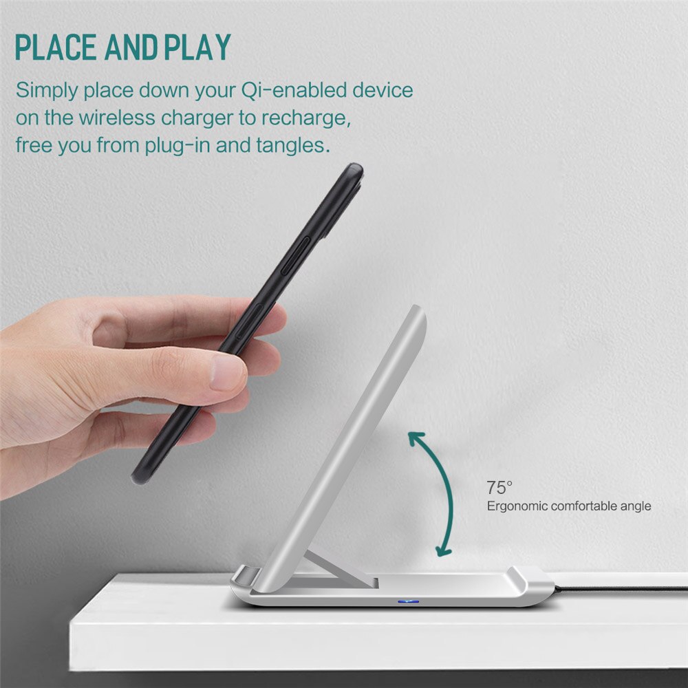 Qi Drahtlose Ladegerät Stehen 15W Schnelle Ladung für Huawei P40 Profi Samsung S20 S10 Drahtlose Ladung Bahnhof für iPhone 11 Profi X XS XR