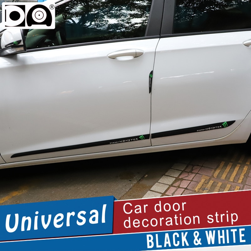 4 Stuks Auto Deur Verlengen Anti-Collision Strip Edge Guard Protector Auto Decor Zwart/Wit Gebruik Voor Auto deur Fit Alle Auto Modellen